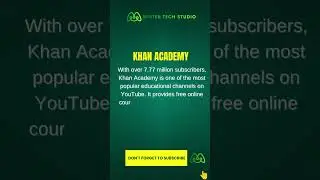 Khan Academy - free education channel | #khanacademy, #technologygyan, #edtech