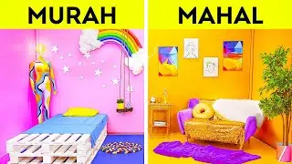 TANTANGAN MAKEOVER KAMAR KEREN || Kaya vs Bokek | Barang Murah vs Mahal buat Kamarmu oleh 123 GO!