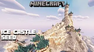 *NEW* Hidden Ice Castle *SEED* in Minecraft (Java/Bedrock)