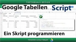 Mein erstes Skript programmieren / Funktion (Google Tabellen / Spreadsheets) Script #0