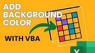 Apply a Background COLOR / Font COLOR using VBA. Excel VBA Course. RGB definition.