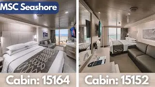 MSC Seashore Deluxe Balcony Cabin Tour & Review | 15164 & 15152