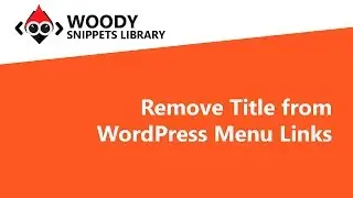 Remove Title from WordPress Menu Links