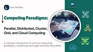 Computing Paradigms - Parallel Distributed Cluster Grid Cloud Computing | Explanation with Diagram