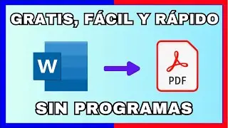 Cómo PASAR de WORD a PDF ¡SIN PROGRAMAS! ¡Fácil y Rápido!