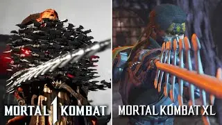 Mortal Kombat 1 - Takeda Fatality Comparison | MKX vs. MK1