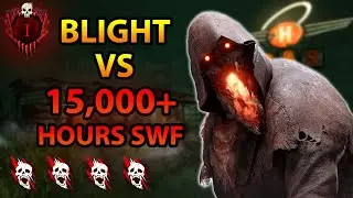 MY BLIGHT VS 15,000+ HOURS SWF! - DBD Rank 1 Killer Build