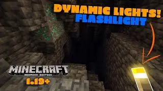 Minecraft Bedrock Dynamic Lightning Flashlight | Bedrock Command Block Tutorial (Updated 1.19+)