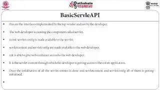 BASIC SERVELET API