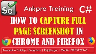 Selenium with C# 56 - How to capture full web page screenshot in Chrome & Firefox using selenium c#