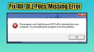 How to Fix All .DLL Files Missing Error In Windows 10/8/7 (100% Works)