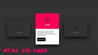 AMAZING CARD USING HTML CSS |DO YOU KNOW THIS DESIGN?@pinkweb0 #html #css