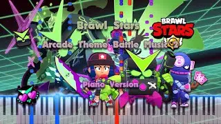 Brawl Stars Arcade Theme Battle Music 2 (Brawlicade) Piano