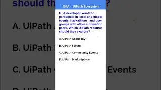 Q&A 3 on UiPath EcoSystem #shorts