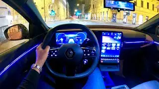 RENAULT MEGANE 2023 - NIGHT POV test drive (PURE DRIVING) E-TECH 160kW