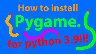 How to install pygame for python 3.9.