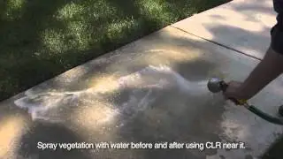 How to clean rust on concrete with CLR Calcium, Lime & Rust Remover