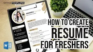 Best Resume/CV Design for Freshers in MS Word - DIY Tutorial