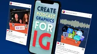 Create Podcast Graphics for Instagram (Step-by-step Tutorial) // Creator Studio Instagram