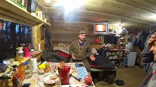 В ЛЕСНОЙ ИЗБЕ КАК ДОМА \ ЖИЗНЬ И БЫТ В ТАЙГЕ \ СВЕЖЕСОЛЁНЫЙ СИГ С КАРТОШКОЙ \ РЫБАЛКА НА СЕТИ