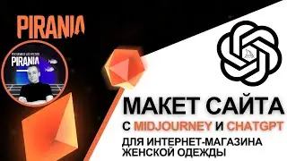 Как создать прототип сайта для интернет-магазина женской одежды с помощью Midjourney и ChatGPT