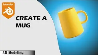 Blender 3D modeling.create a Mug and colors add.