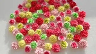 Крупные реалистичные розы из полимерной глины