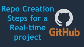 How to Create a Git Repository for New Project in Realtime| DevOps Engineer Roles on Git and GitHub