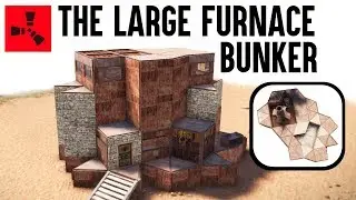 Rust Base Building - Large Furnace Bunker Base (Rust Base Design)