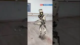 Robot Doing Let's Twist AGAIN Dance Mocap Test | NOT Real | #simulon #shorts