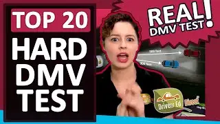 Trending: DMV Exam Questions Part 2 - TOP 10/20 Harder DMV Permit Test Questions Missed More Today!