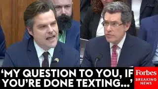 JUST IN: Matt Gaetz Clashes With Dem Witness At House Weaponization Committee Hearing