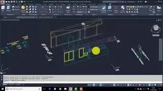 AutoCAD 2020 - 3D Modelling - House-T - Part 5 - Windows + Doors