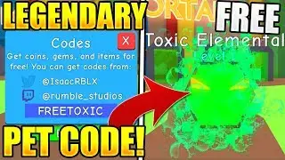 FREE LEGENDARY PET CODES IN BUBBLE GUM SIMULATOR TOY UPDATE! Roblox