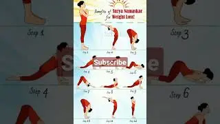 #yoga #fitness/// Surya namaskar  for weight loss!