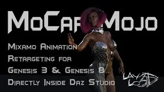 MoCap Mojo - Daz Studio Mixamo Animation Retargeting Demo 1