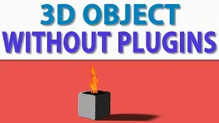 After effects || 3d object without 3d plugins tutorial