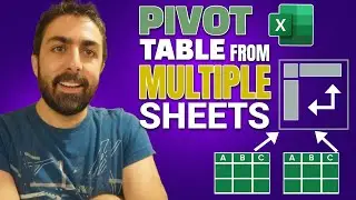 Add Multiple Worksheets / Data Sources to a Pivot Table! (Better than Vlookup 😈)