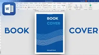 Minimalistic book 📖 📕 📚 cover in Microsoft Word - tutorial for beginners (how to, DYI)