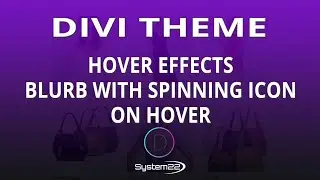 Divi Theme Hover Effects Blurb With Spinning Icon On Hover 👍