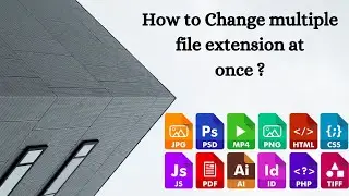 How to change multiple file extension at once | File type change | Change file type in windows 10