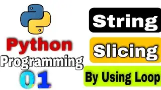 String Slicing Example With For Loops In Python programming language Tutorial 