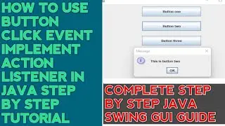 Java Button Action Listener | Java Button Click Event