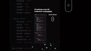 Scroll Down Button Animation | HTML CSS | 