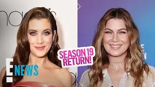 Kate Walsh REUNITES On-Set with Greys Anatomy Co-Stars | E! News