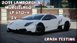 GRAND THEFT AUTO IV 2011 LAMBORGHINI MURCIELAGO LP670 4 SV CRASH TESTING HD