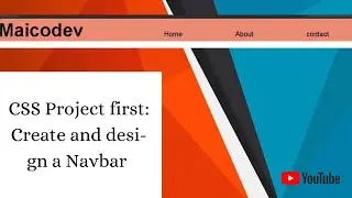 CSS Project | create a navbar using html and CSS 👍💥