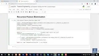 18- Feature Engineering Feature Selection 5 Recursive Feature Elimination