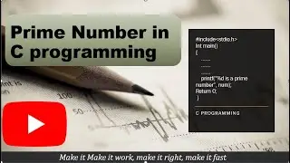 C program to check Prime number | C programming tutorial