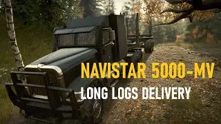 Long Log Delivery | SnowRunner | Navistar 5000 - MV | #logitechg29